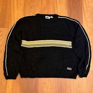 Vintage Y2K Bullhead Black Acrylic Sweater Men's Size XL